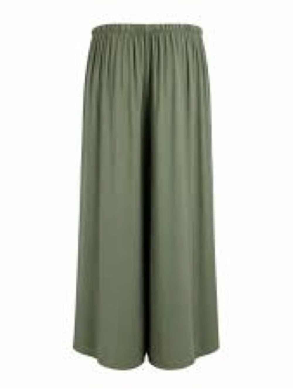 Lane Bryant Silky Soft Olive Green Drawstring Wide-Leg Joggers